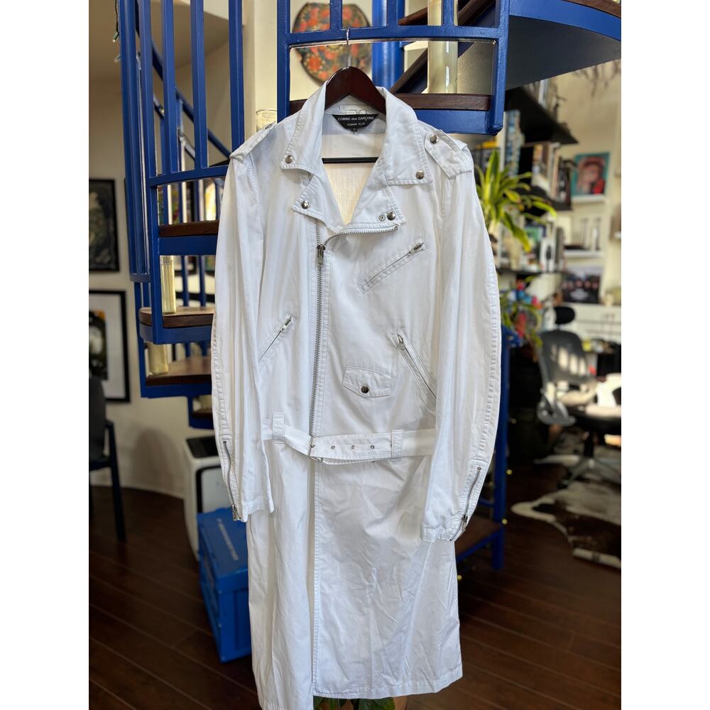 Comme des Garçons Homme Plus White Coat Size L